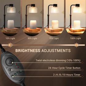 KLL Candle Warmer Lamp includes two bulbs for reliable setup.