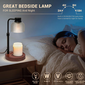 KLL Candle Warmer Lamp with two bulbs for even heat distribution