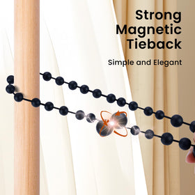 KLOGTSIND six-pack set offers coordinated boho-chic curtain styling.