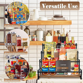 Klxuyuo organization solution for kitchen condiments on a compact rack.