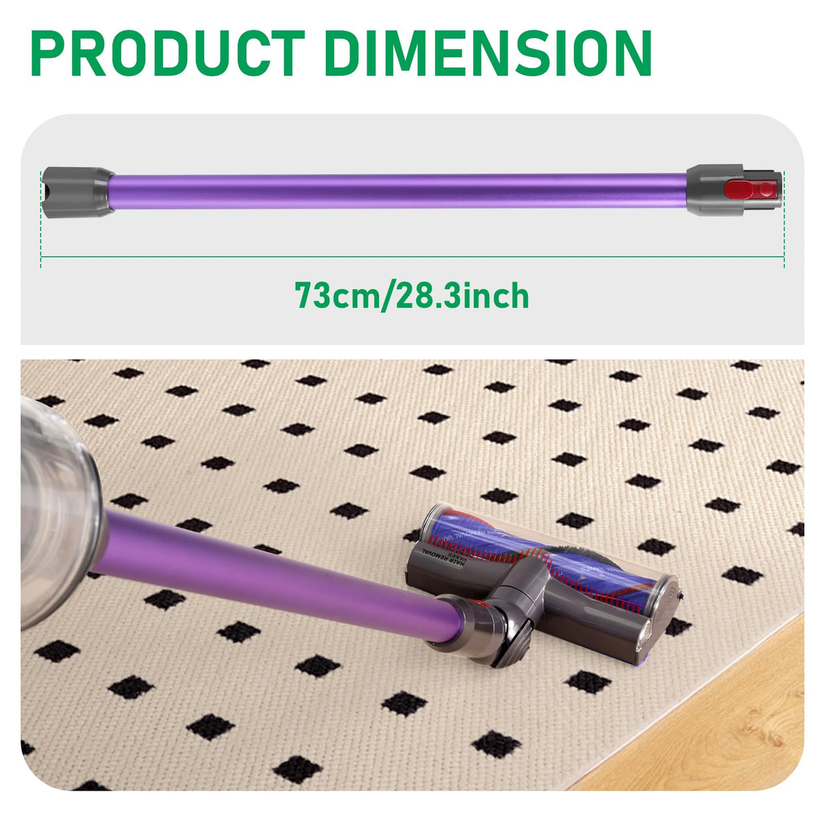 Klypticfit wand installs with one button for quick setup.