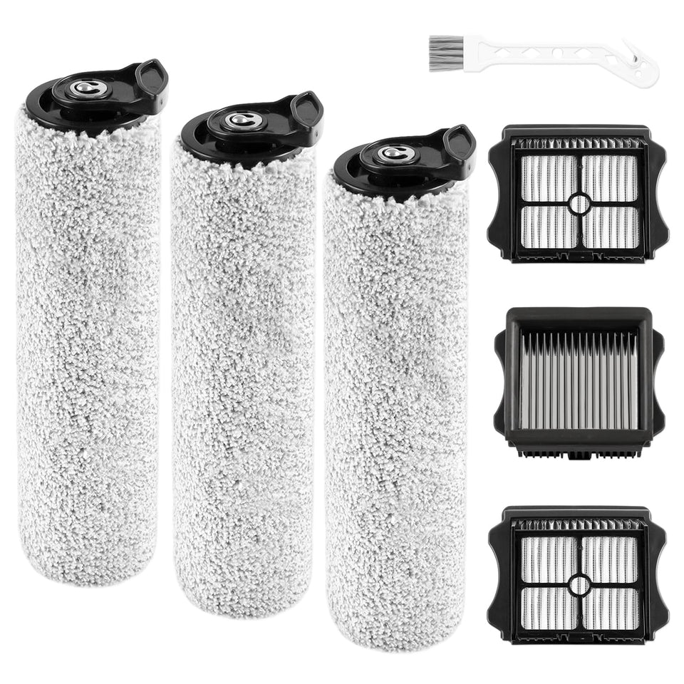 Klypticfit iFloor 3 soft roller brush closeup for gentle floor cleaning