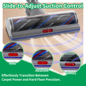 Low-profile design showing 3.1-inch clearance under furniture with Klypticfit head.