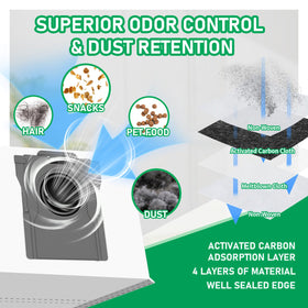 Klypticfit vacuum bags seal particles securely to prevent leakage.