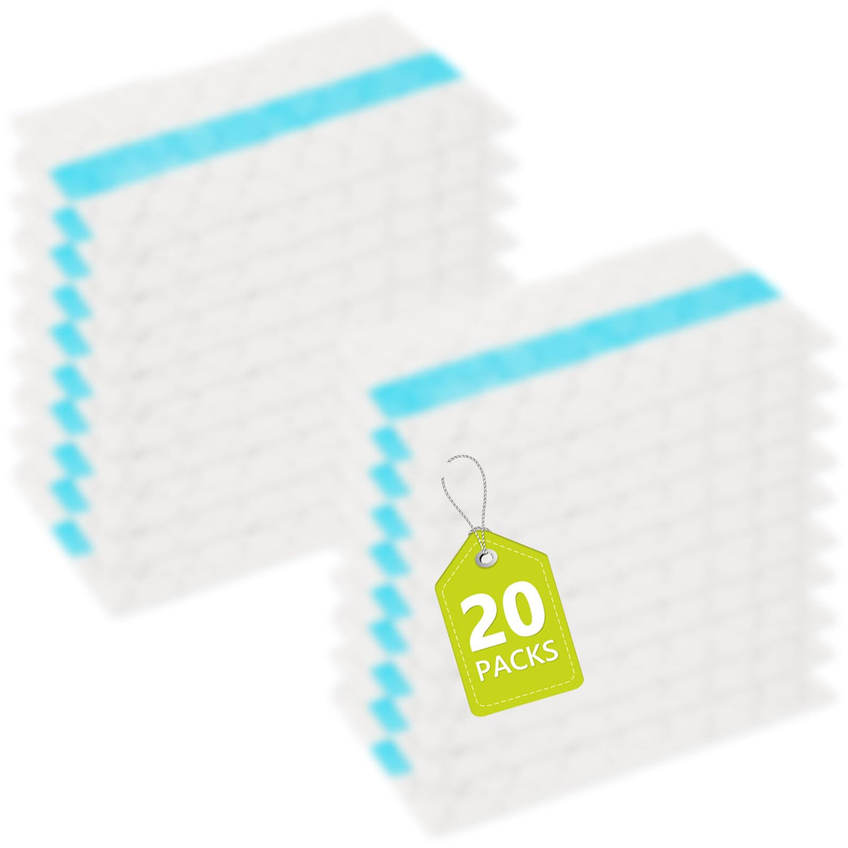 KLZD VacMop replacement pads for hard floors, absorbent and quick snap-on fit