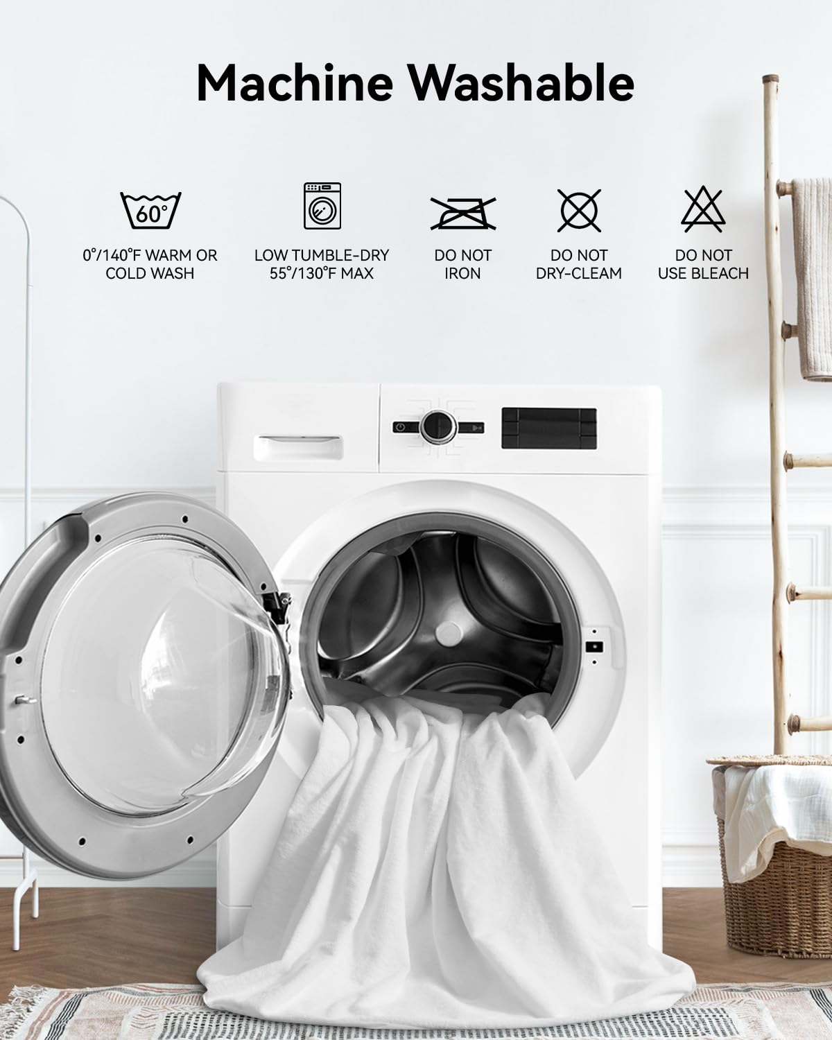 Kmall machine washable cover is easy to care for in busy homes