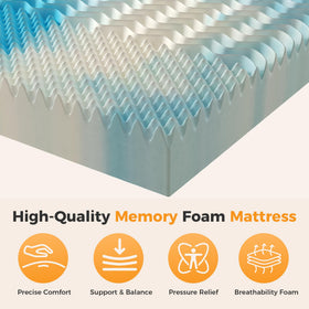 KMFurnila ventilated memory foam enhances airflow for comfort