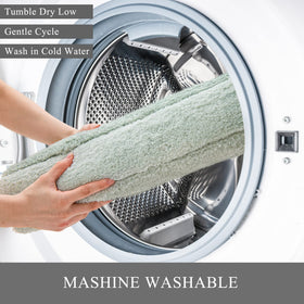 Kmson ombre bath mat machine washable for easy care
