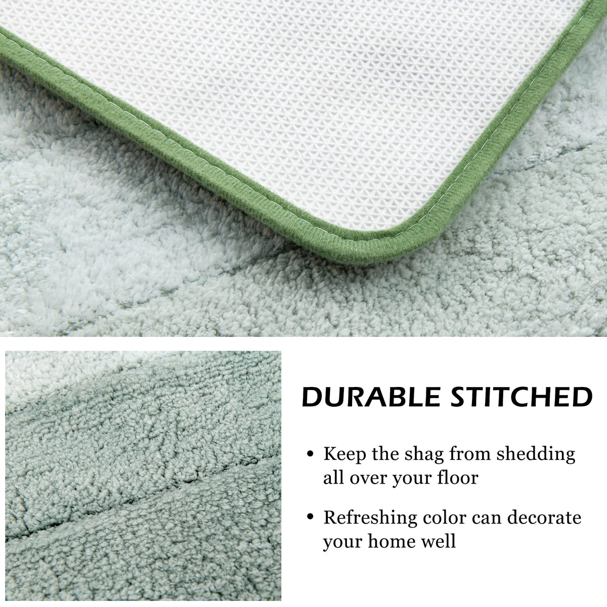 Kmson Ombre small rug 17x24 adds warmth by the sink