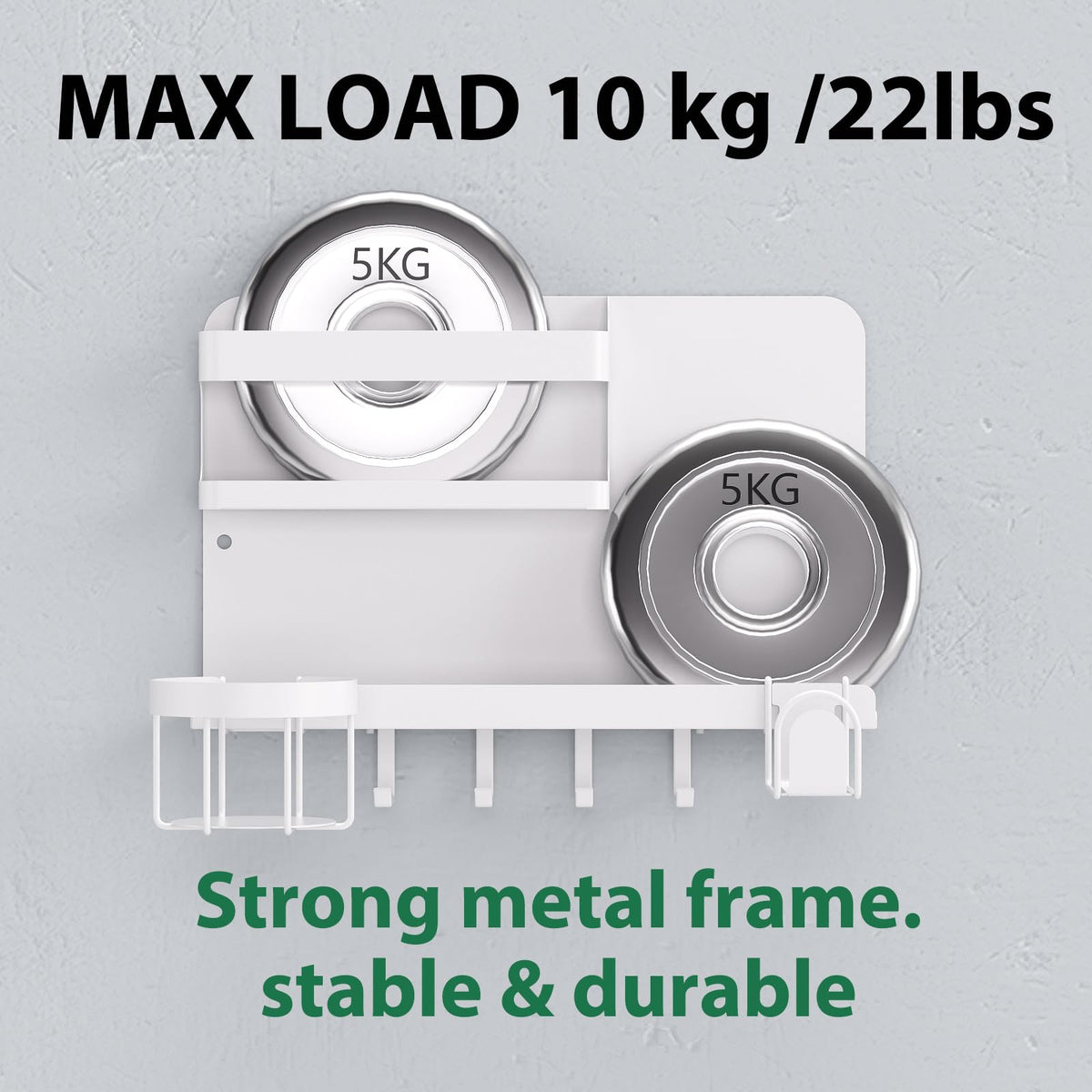 KMUZAWN metal construction with durable powder-coated finish.