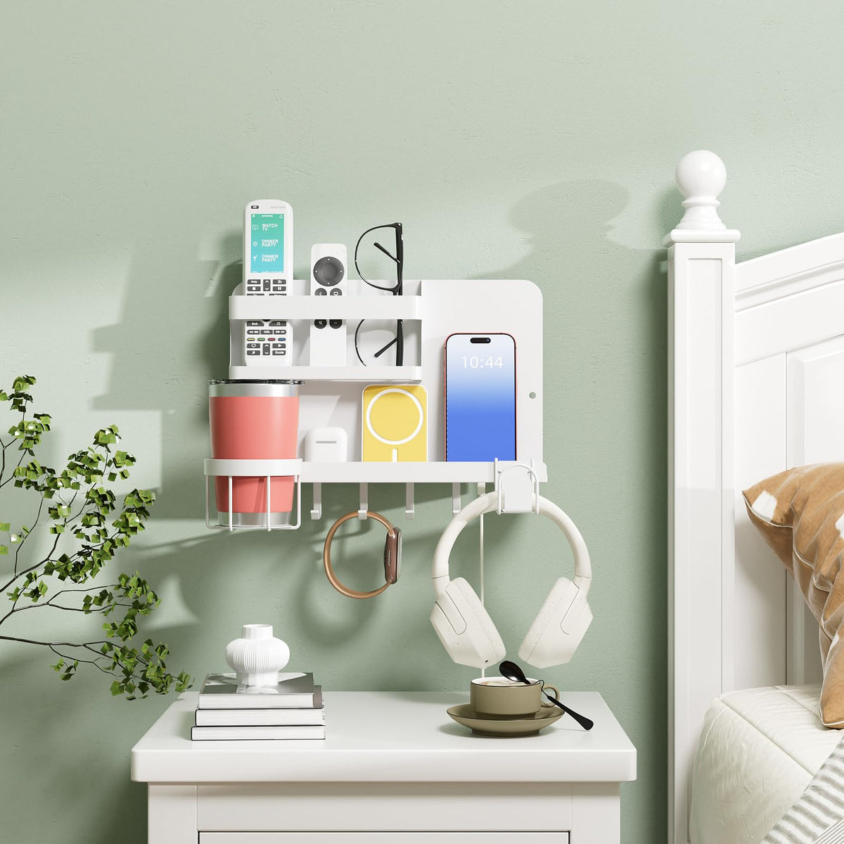 KMUZAWN room decor with makeup organizer and phone shelf function.