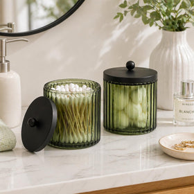 KMwares floss picks dispenser organizes small items with secure, gasket-sealed lids.