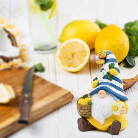 KnomeKo lemon-themed gift gnome, a cute option for birthdays or holidays.