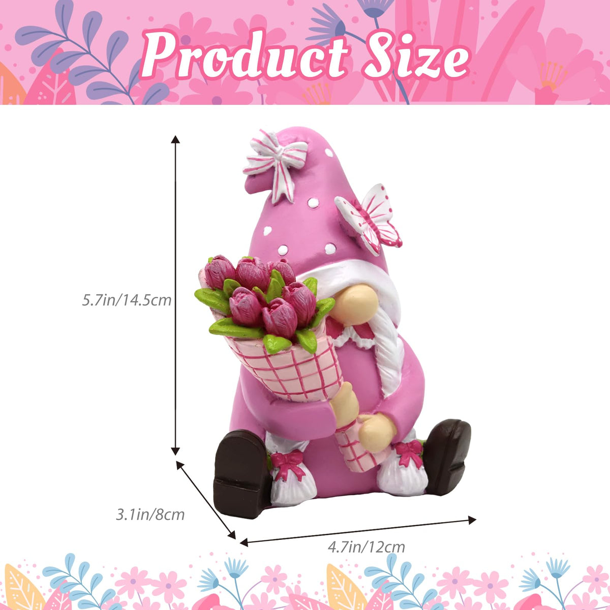 KnomeKo pink gnomes; a thoughtful Mother's Day or retirement gift.