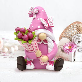 KnomeKo tiered tray decor gnomes for year-round home accents.