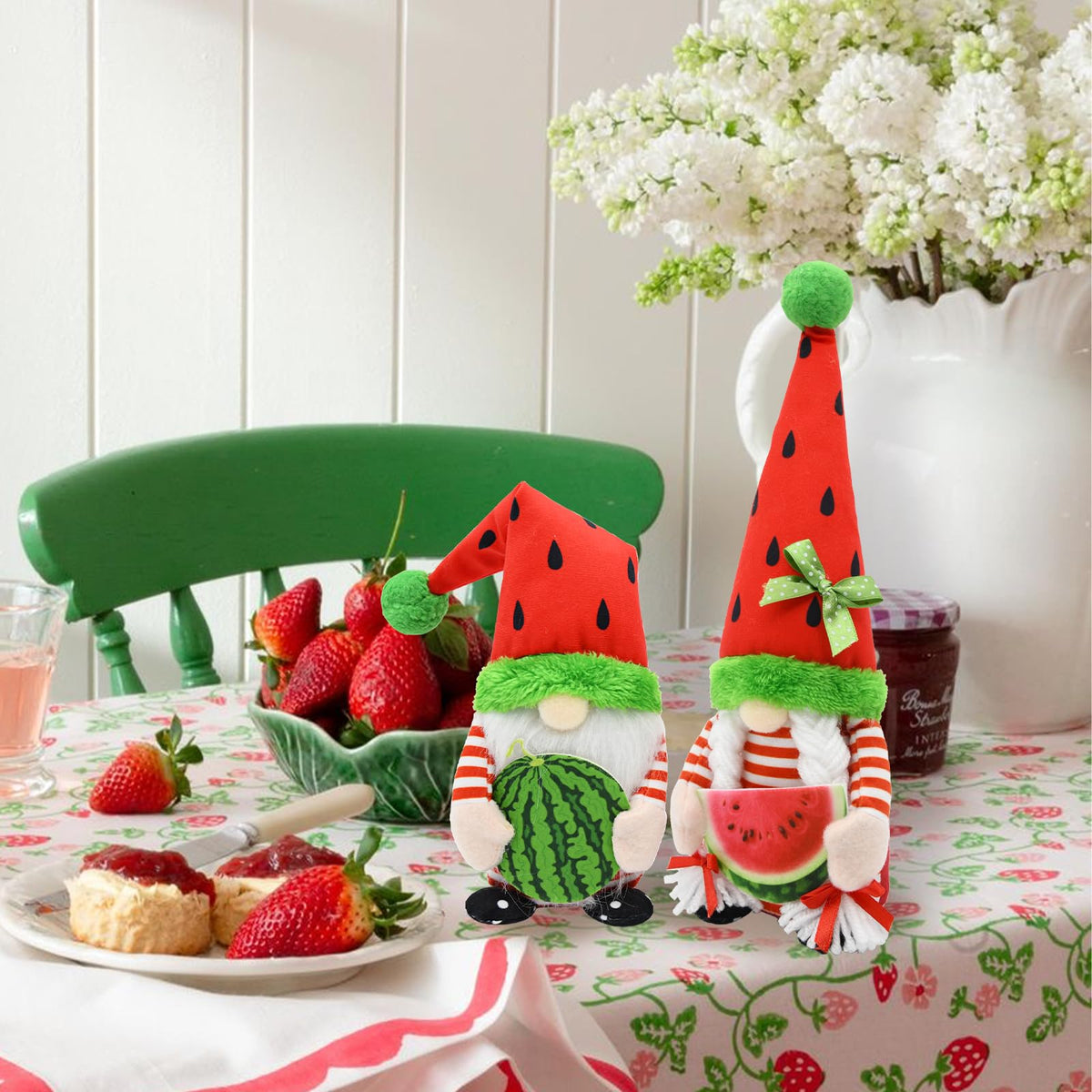 KnomeKo Watermelon Birthday Decor Gnome perfect for festive tables
