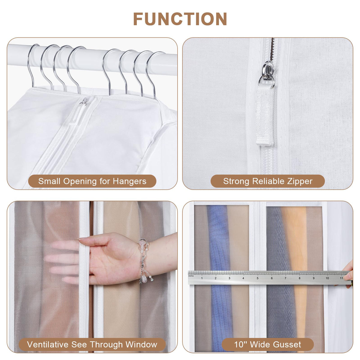Kntiwiwo organza panel helps identify contents at a glance