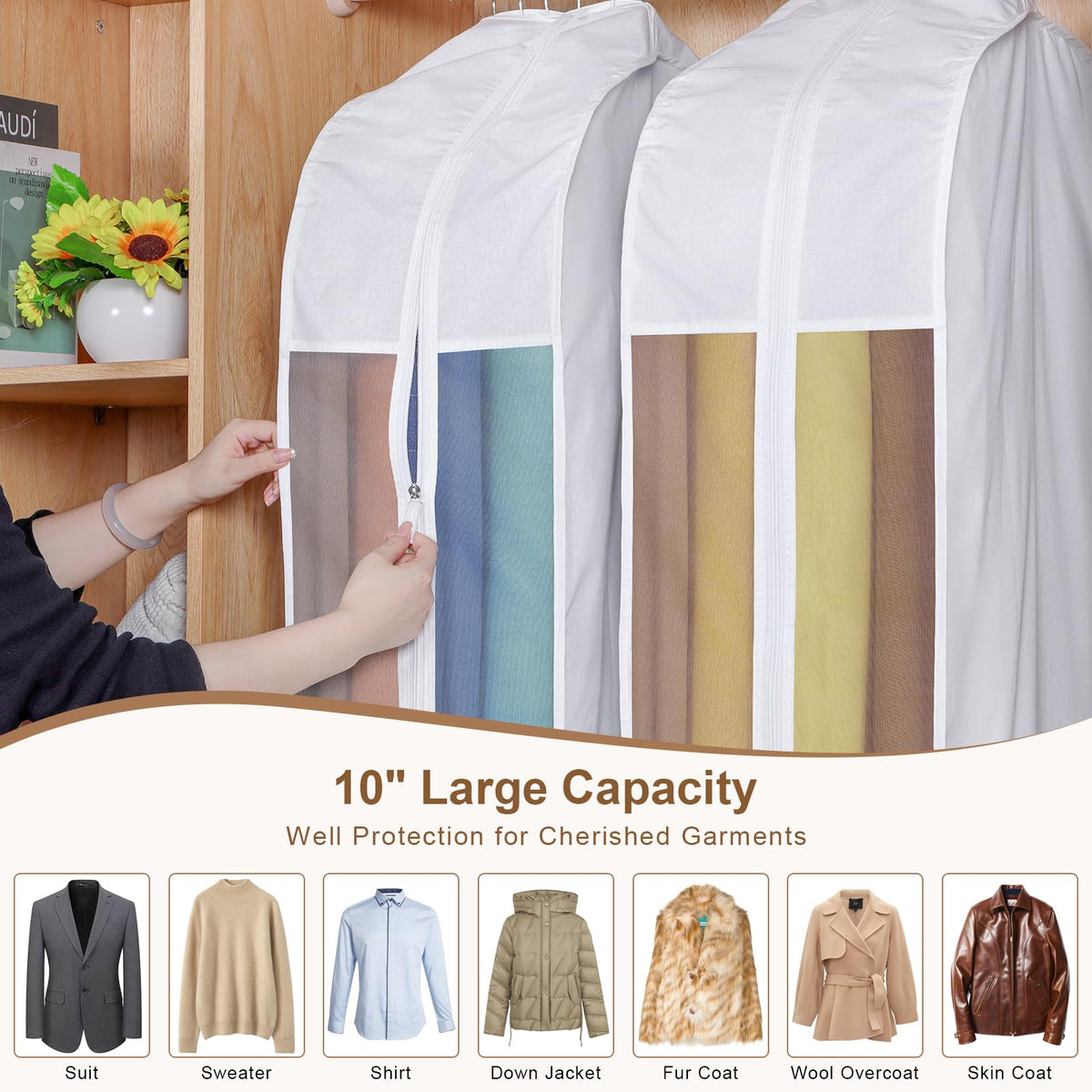 Kntiwiwo soft cotton fabric protects garments with a gentle touch