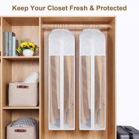 Kntiwiwo sturdy two-end zipper keeps the bag securely closed