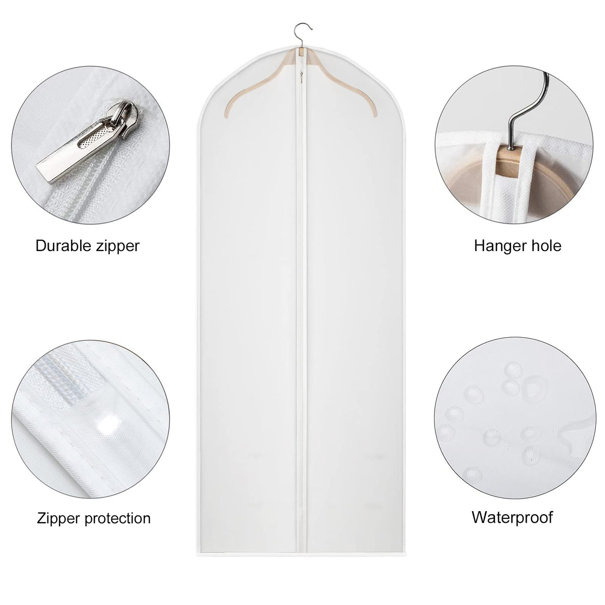 Kntiwiwo 24x60 bags for suits and dresses keep attire organized