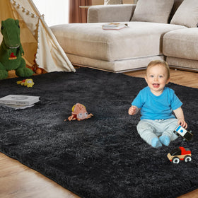 KNZE dorm and nursery-friendly rug adds warmth.