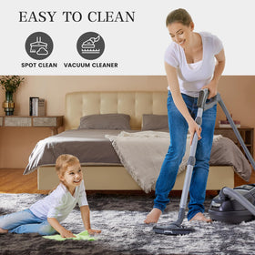 KNZE shag rug in a living room scene adds warm, inviting ambiance