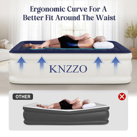 KNZZO air mattress ideal for guests or camping at home.