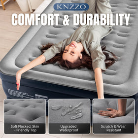 KNZZO independent support system adapts to body shape for comfort.