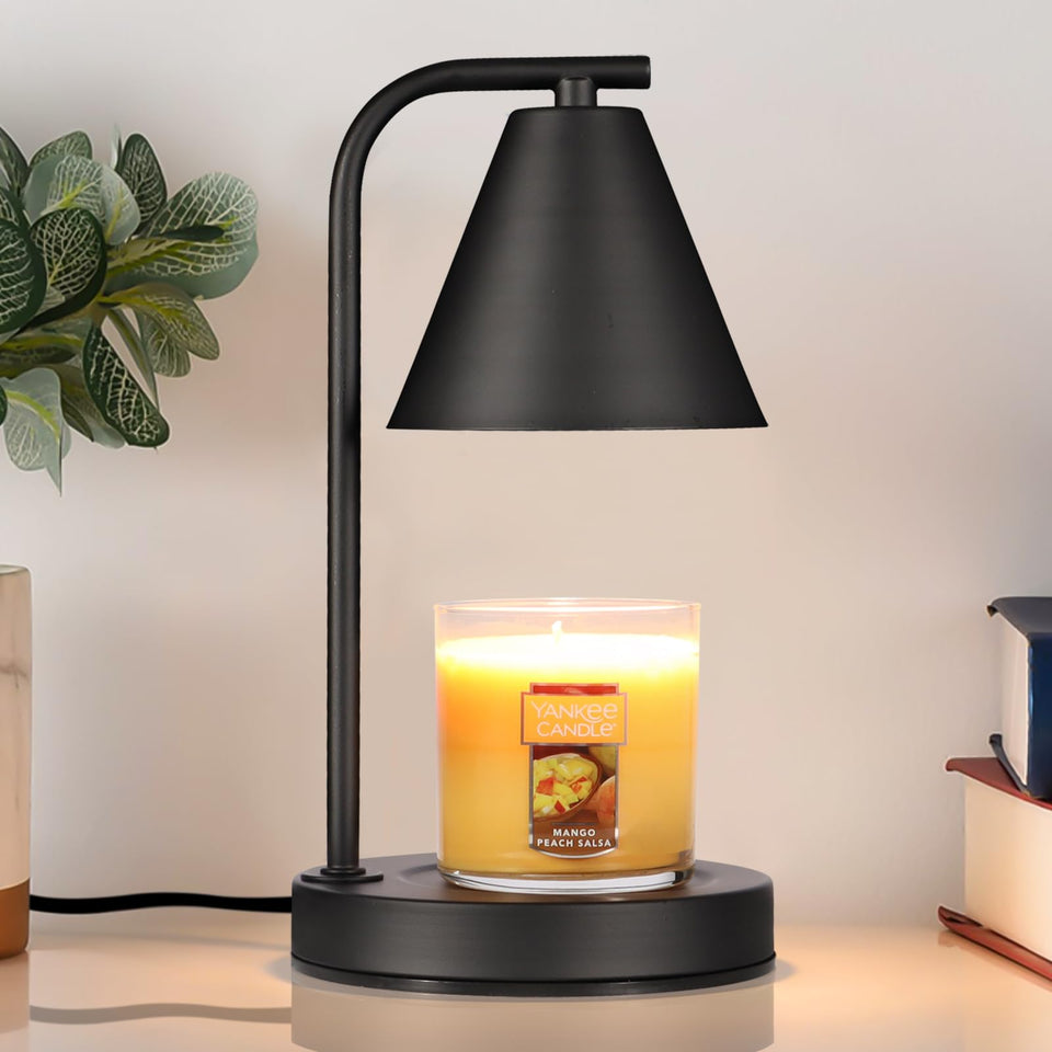 kobodon candle warmer lamp black showcases a safe flame-free fragrance option