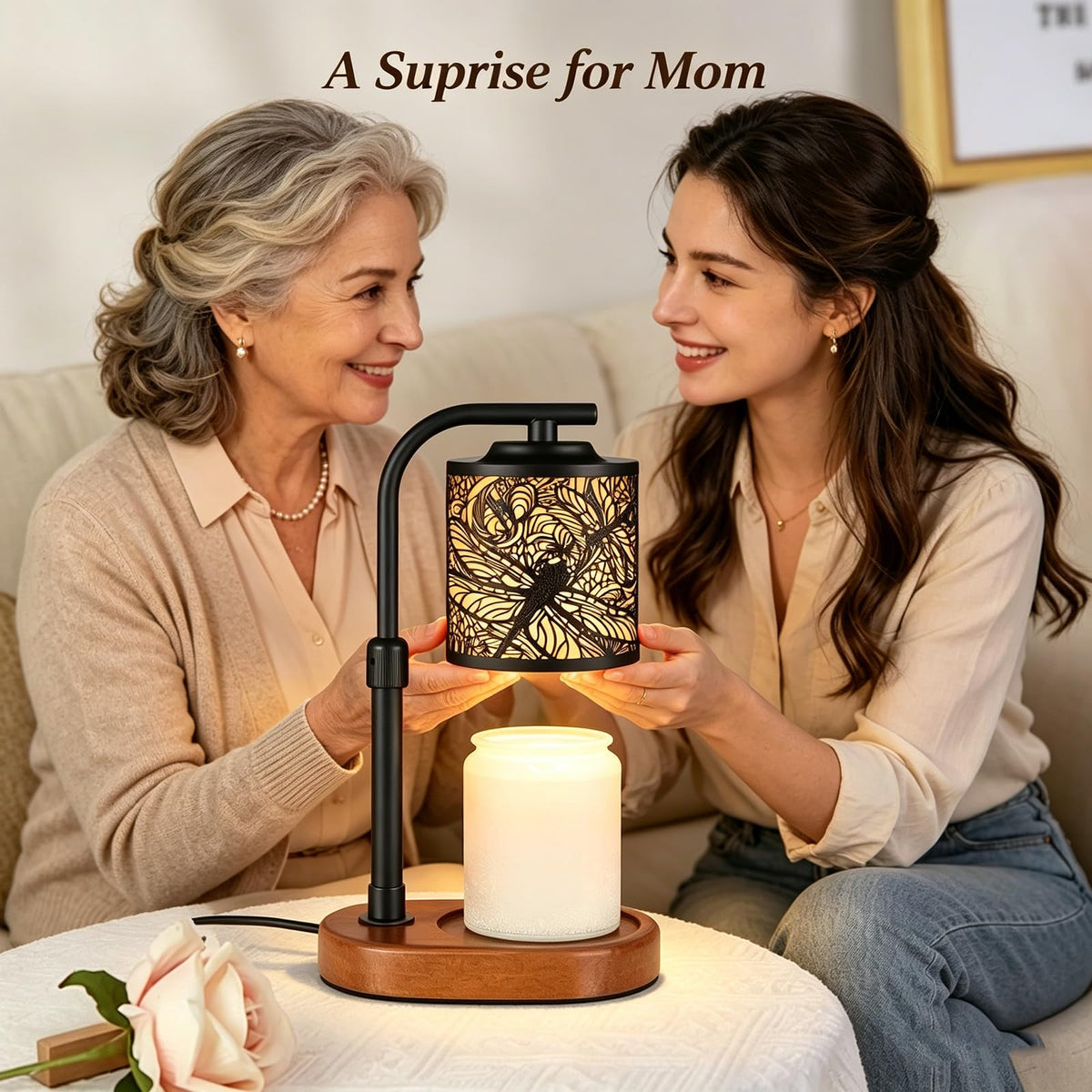 Kobodon candle warmer lamp with timer control enables consistent fragrance release.