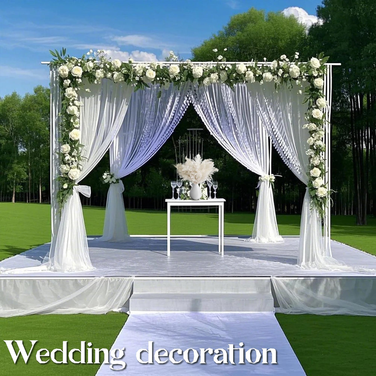 Kocat wedding decor pampas for elegant ceremony styling.