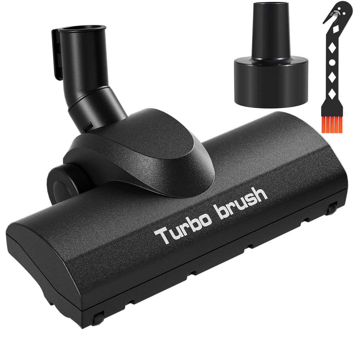 Kodahome Turbo Brush Head with 1-1-4 in hose connects for flexible vacuum use