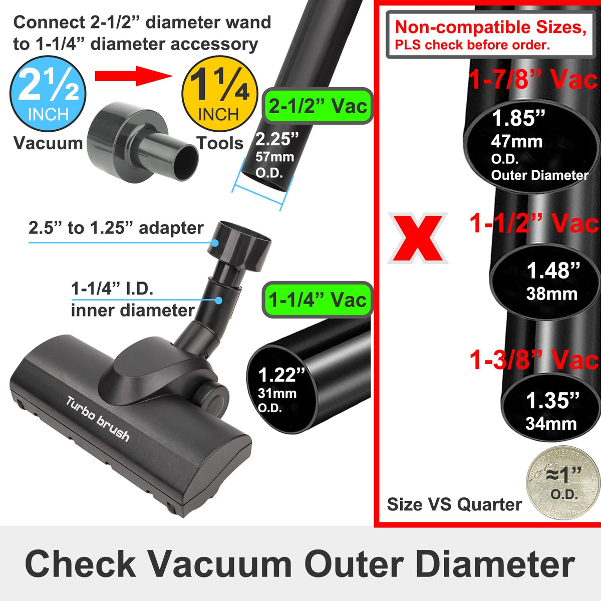 Kodahome Turbo Brush Head smooth glide on low pile carpets