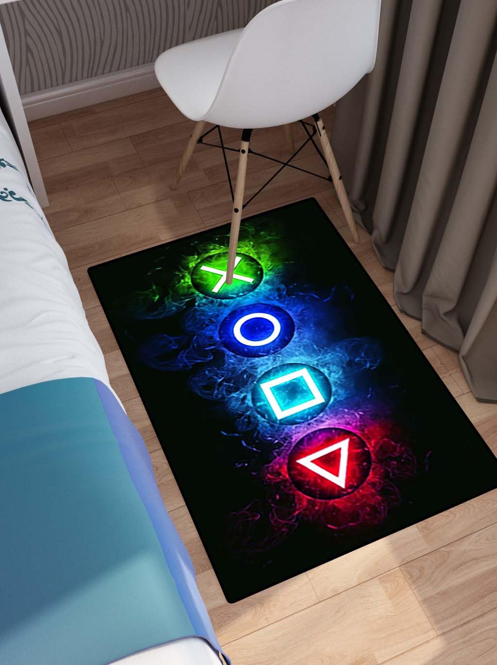 kodhyvj gamepad rug suitable for bedroom or living area