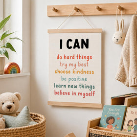 Koesus twine hanging display enables simple wall mounting