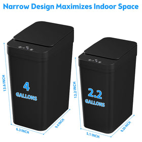 KOEYLE automatic touchless bin provides quick, hygienic waste disposal.
