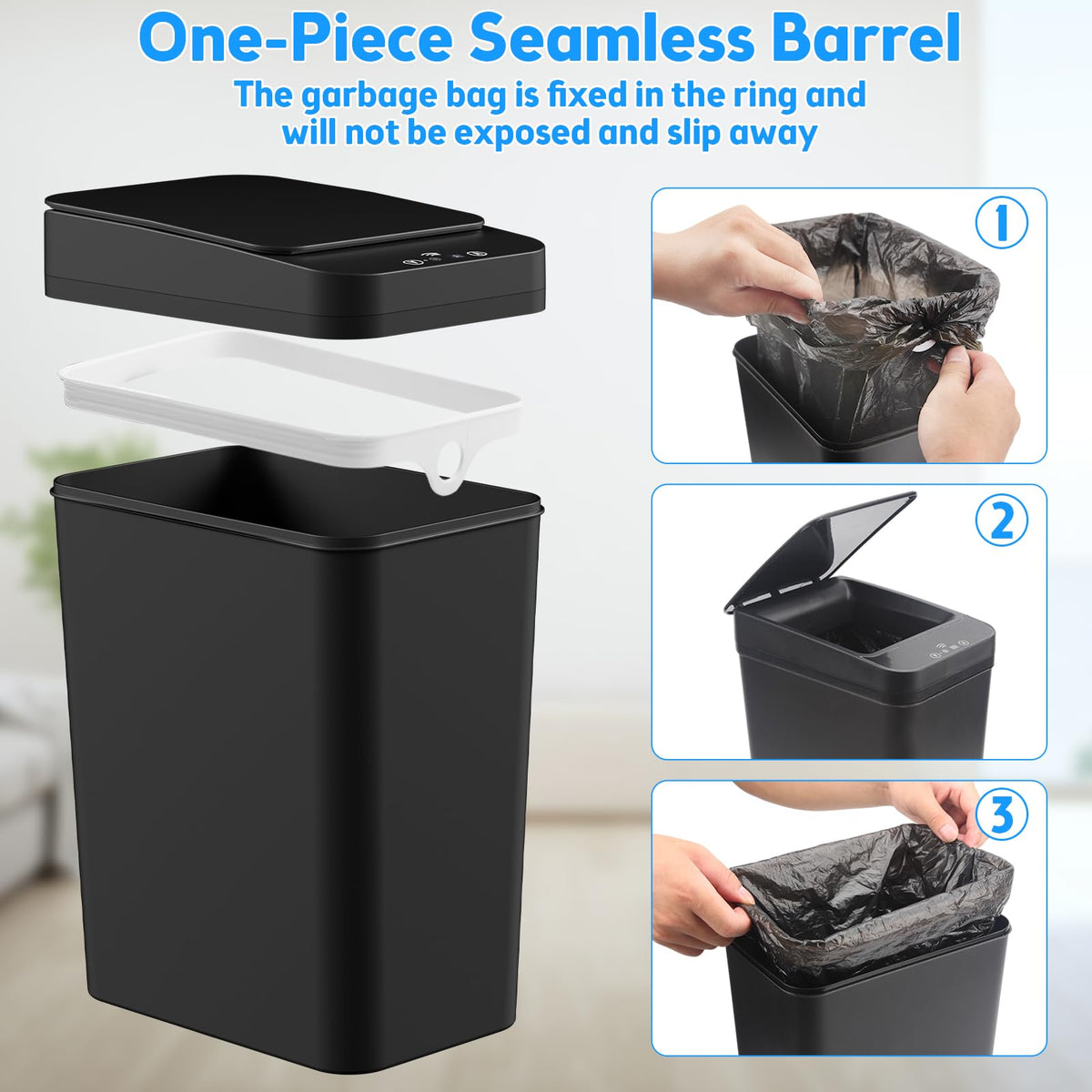 KOEYLE compact two-pack provides coordinated waste solutions across rooms.