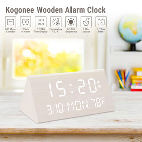 Kogonee clock includes memory backup battery to preserve settings