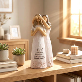Kohehe best friend gift figurine with birthday sentiment in resin.