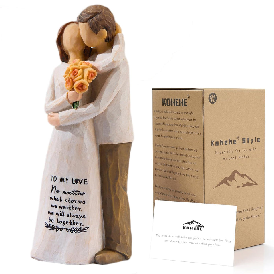 Kohehe couple figurine gift, a heartfelt keepsake for anniversaries