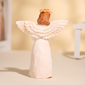 Hand-painted memorial figurine by Kohehe adds a serene focal point in living spaces.