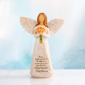 Kohehe retirement angel figurine shows hand-painted detail for a cherished keepsake.