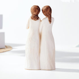 Kohehe sisters figurine detailed face showcasing craftsmanship