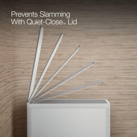 Kohler 20957-STW bag-tabs secure liners for neat bag changes.