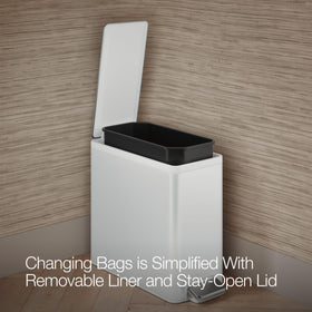 Kohler 20957-STW slim design fits against walls in tight rooms.