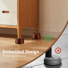 KOIKEY walnut mid-century modern finish adds stylish decor.