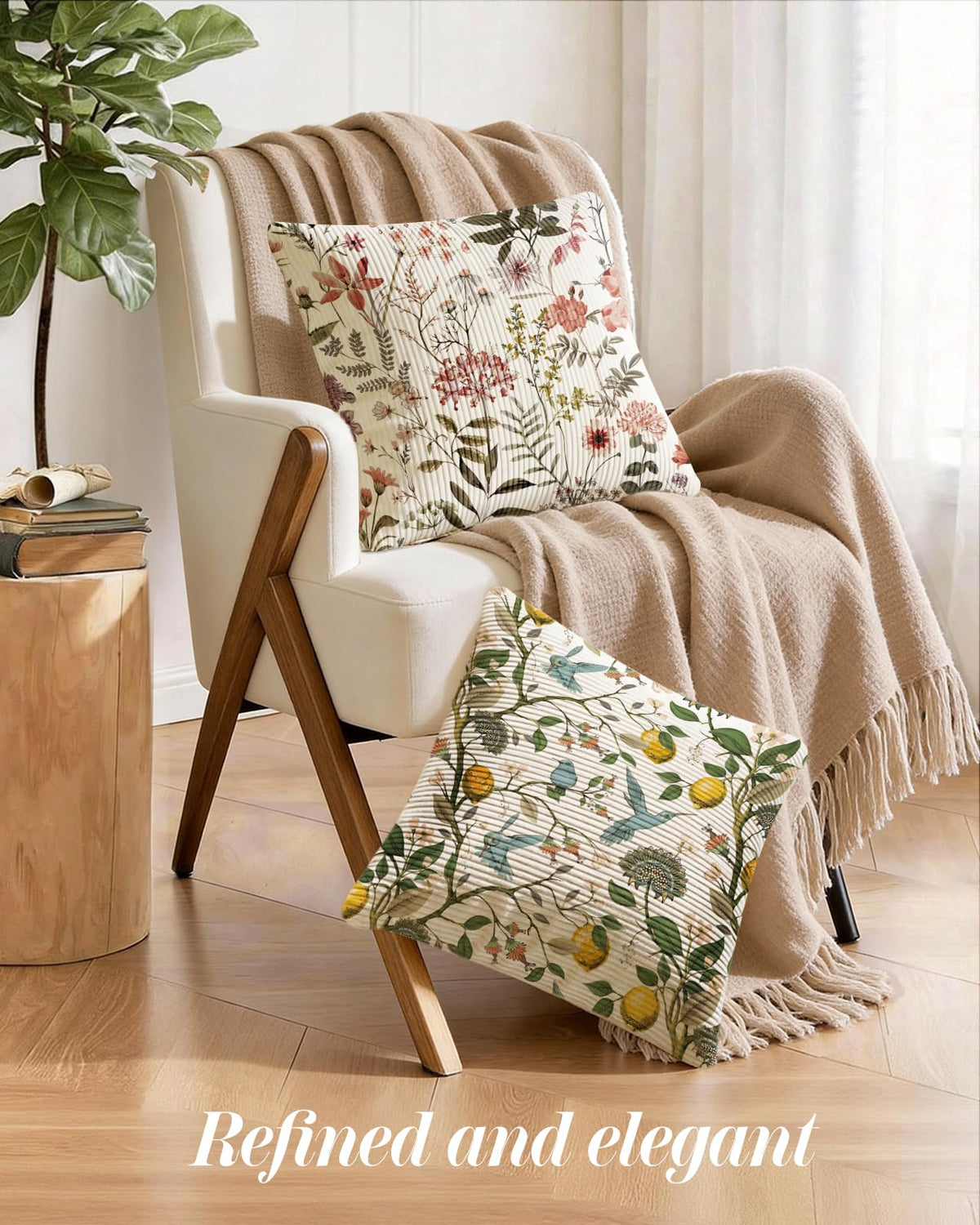 Kokaaee pillow covers on couch demonstrate versatile styling options.
