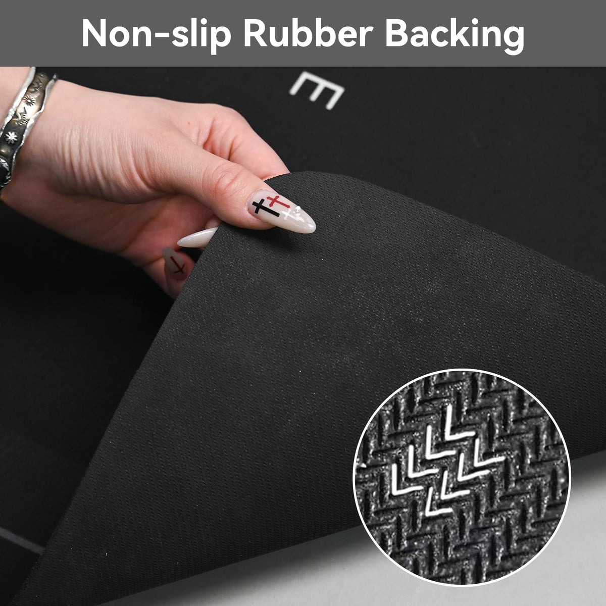 KOKGYM non-slip bottom mats grip floor to prevent movement.