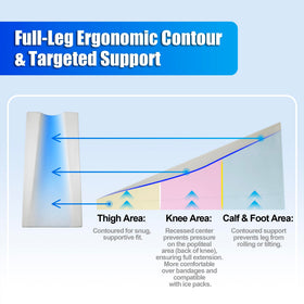 Kokoslo leg elevation pillow memory foam top layer provides gentle, supportive cushioning.