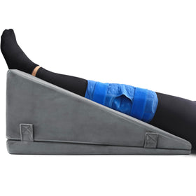 Kokoslo leg elevation pillow right-angle design supports straight leg alignment for recovery.